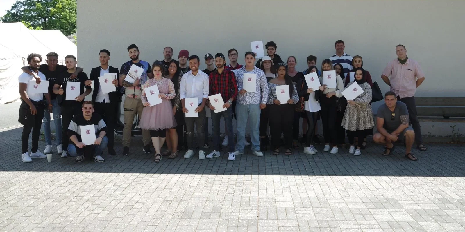 Gruppe von Absolventen